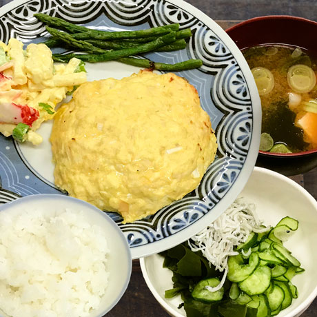 2019年3月ナイト夕食会（豆腐ハンバーグ）