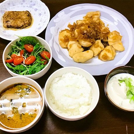 2019年4月ナイト夕食会（カジキのソテー）